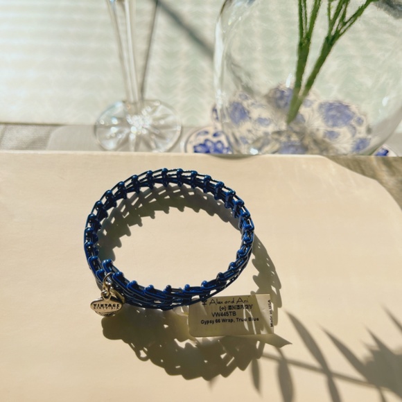 ALEX AND ANI GYPSY 66 “TRUE BLUE” WRAP BRACELET - Picture 3 of 3